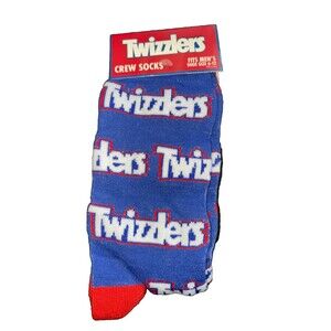 Twizzlers Candy Crew Socks, Men's Shoe Size 6-12 New
